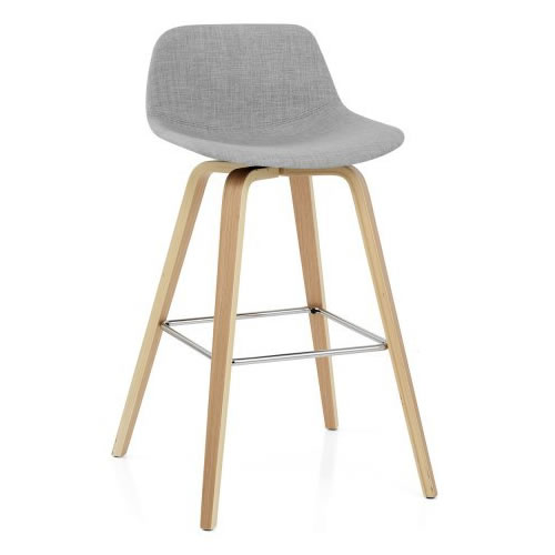Reef Wooden Stool Grey